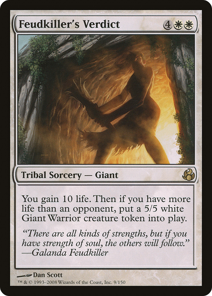 Feudkiller's Verdict (MOR-009) [Morningtide] Foil MTG Single Wizards of the Coast
