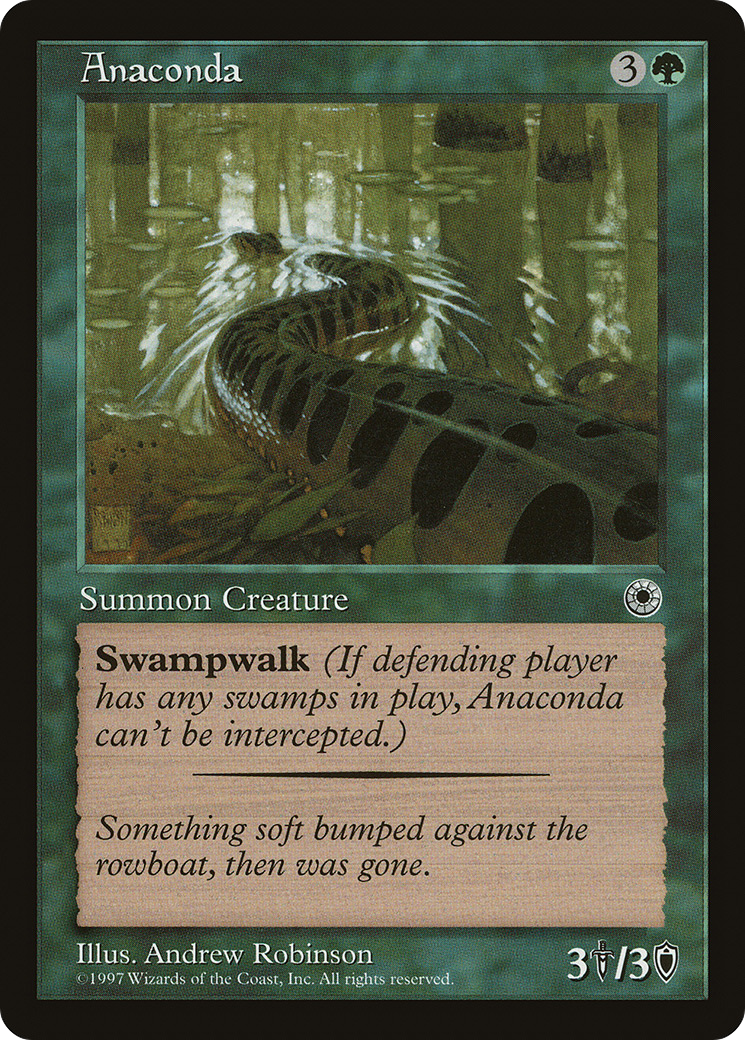 Anaconda (Flavor Text) (POR-) [Misc] Portal MTG Single Wizards of the Coast