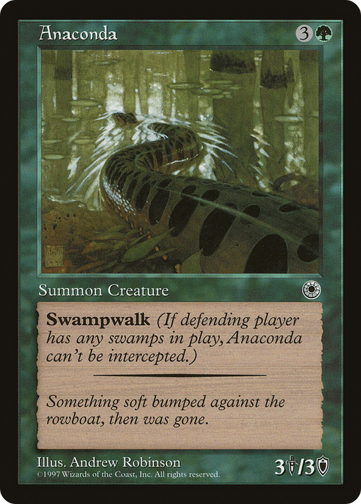 Anaconda (Flavor Text) (POR-) [Misc] Portal MTG Single Wizards of the Coast