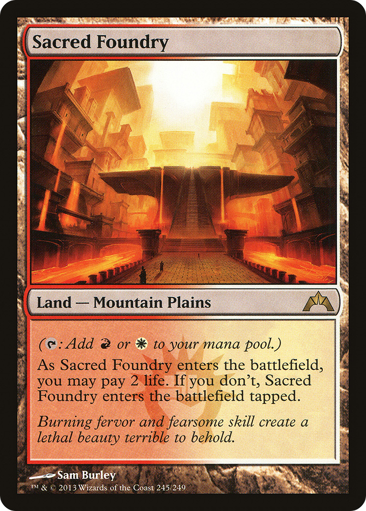 Sacred Foundry (GTC-245) [Gatecrash] Foil MTG Single Wizards of the Coast