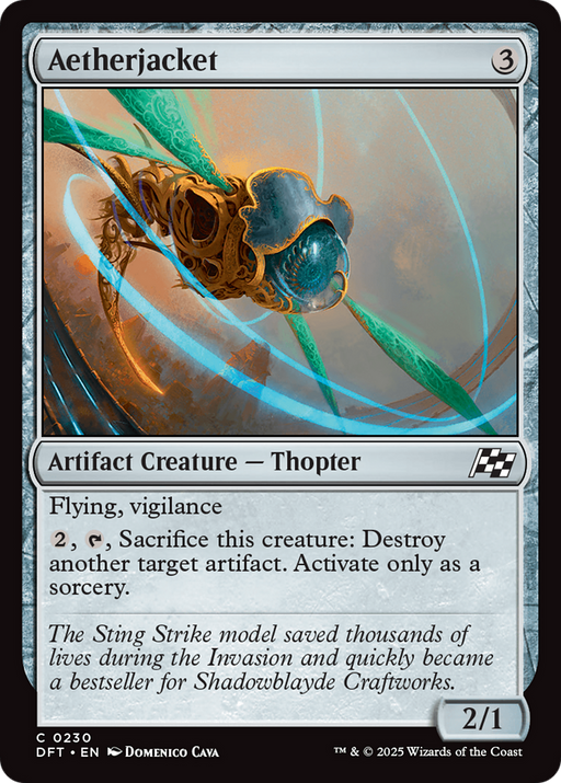 Aetherjacket (DFT-230) [Aetherdrift] Foil MTG Single Wizards of the Coast