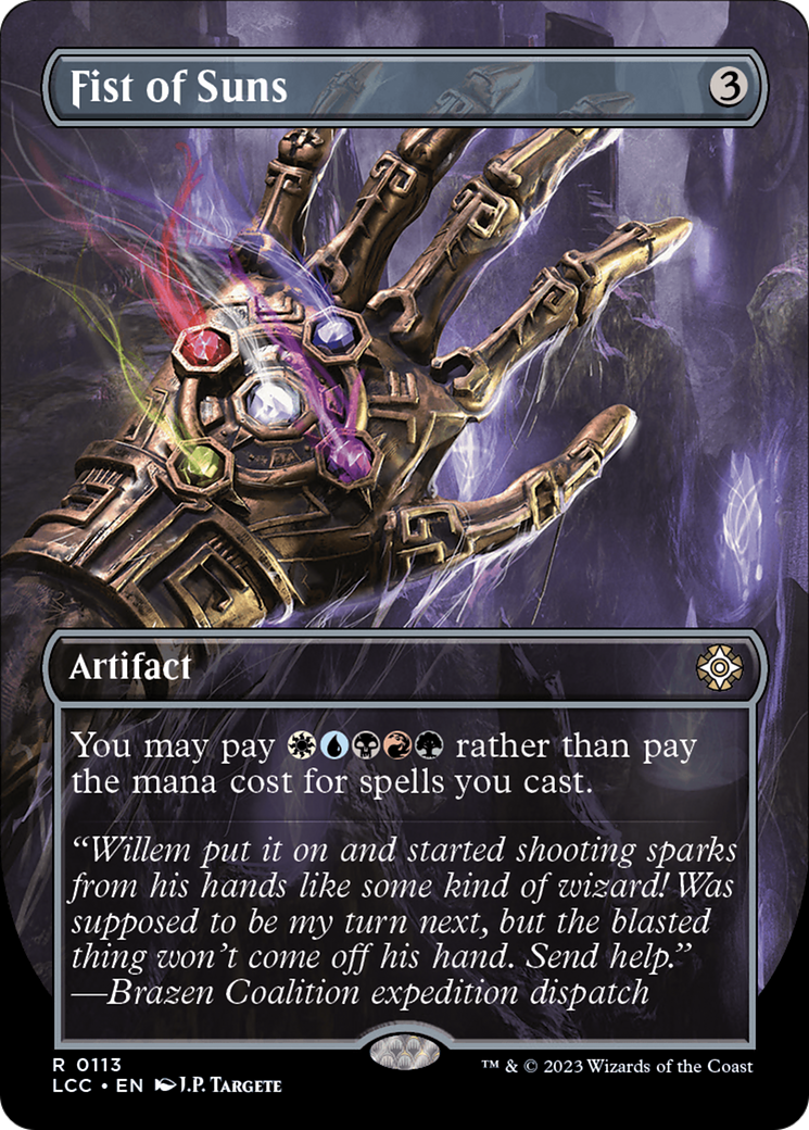 Fist of Suns (LCC-113) [The Lost Caverns of Ixalan Commander] (Borderless) Foil MTG Single Wizards of the Coast