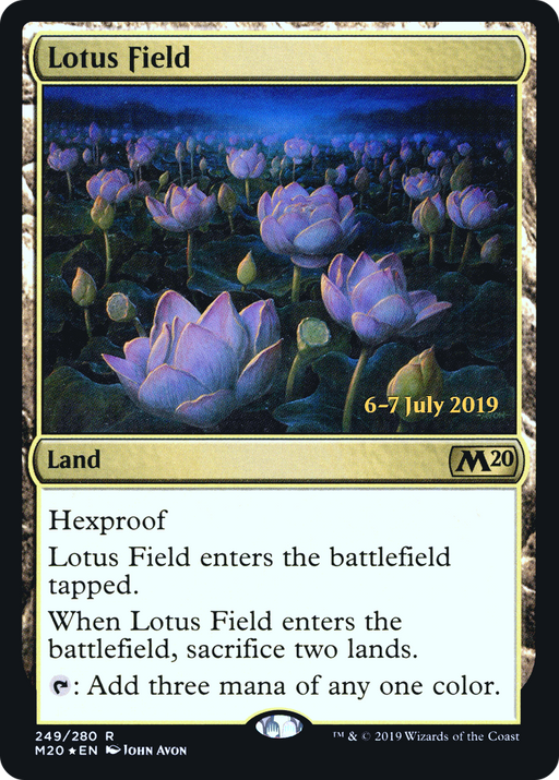 Lotus Field (PRE-249) [Core Set 2020 Promos] Foil MTG Single Wizards of the Coast
