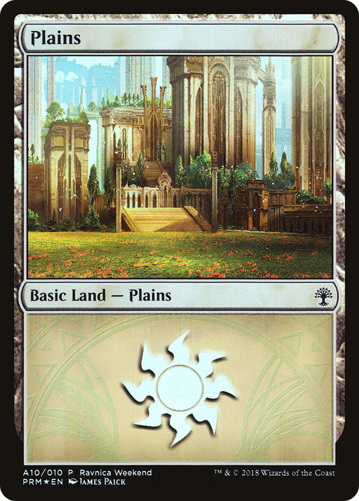 Plains - Selesnya (A10) (LARP-010) [Misc] GRN Ravnica Weekend Foil MTG Single Wizards of the Coast