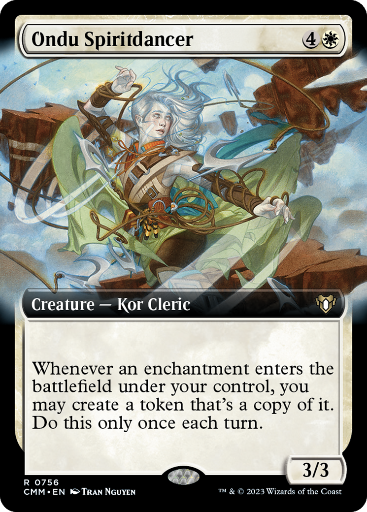 Ondu Spiritdancer (CMM-756) [Commander Masters] (Extended Art) Foil MTG Single Wizards of the Coast
