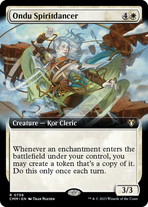 Ondu Spiritdancer (CMM-756) [Commander Masters] (Extended Art) MTG Single Wizards of the Coast