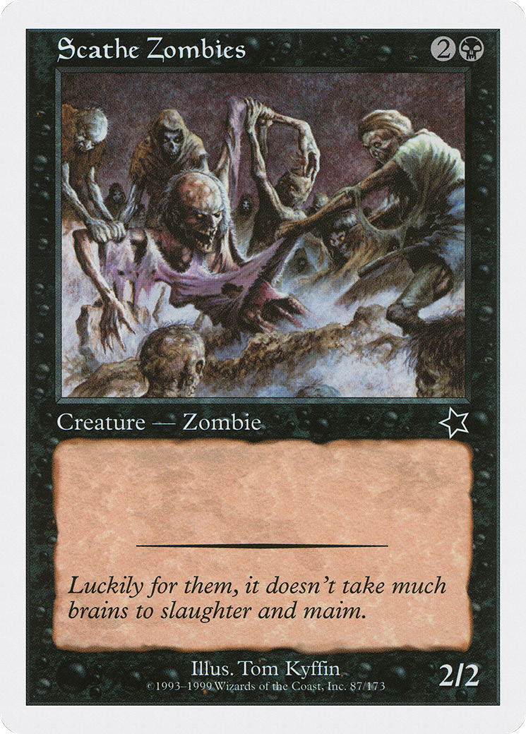 Scathe Zombies [Starter 1999] MTG Single Magic: The Gathering