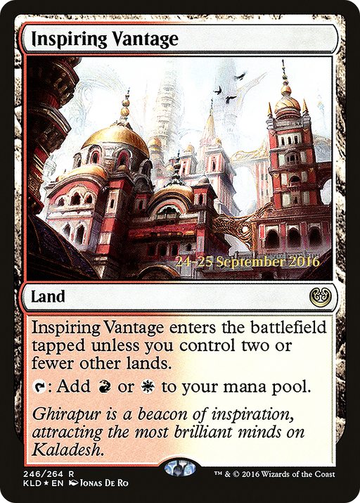Inspiring Vantage (KLD) (PRE-246) [Kaladesh Promos] Foil MTG Single Wizards of the Coast