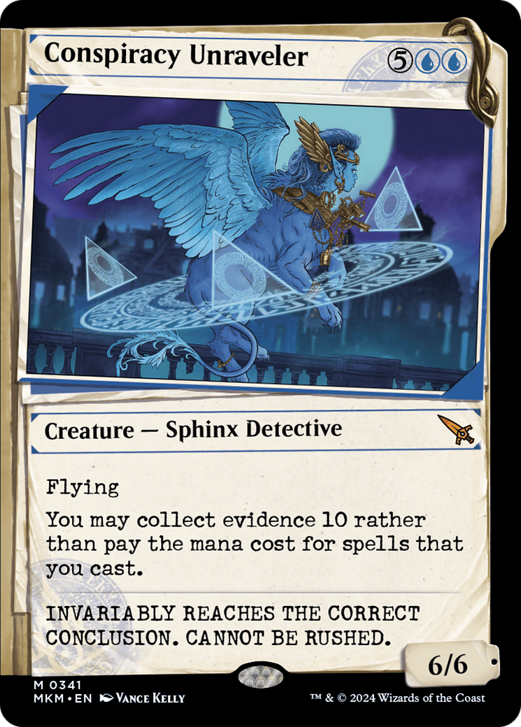 Conspiracy Unraveler (MKM-341) [Murders at Karlov Manor] (Showcase) Foil MTG Single Wizards of the Coast