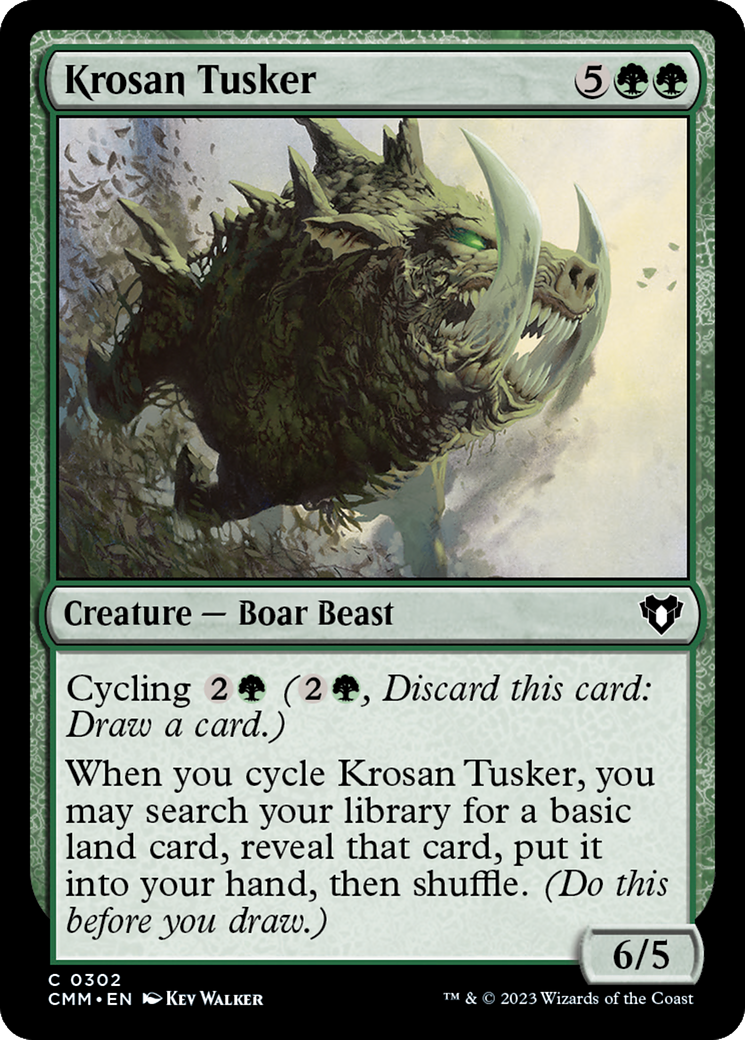 Krosan Tusker (CMM-302) [Commander Masters] Foil MTG Single Wizards of the Coast