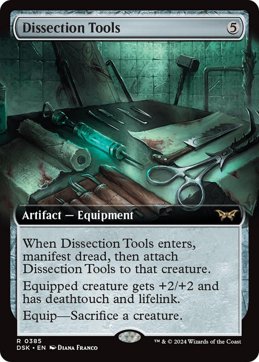 Dissection Tools (DSK-385) [Duskmourn: House of Horror] (Extended Art) MTG Single Wizards of the Coast