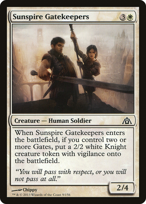 Sunspire Gatekeepers (DGM-009) [Dragon's Maze] MTG Single Wizards of the Coast