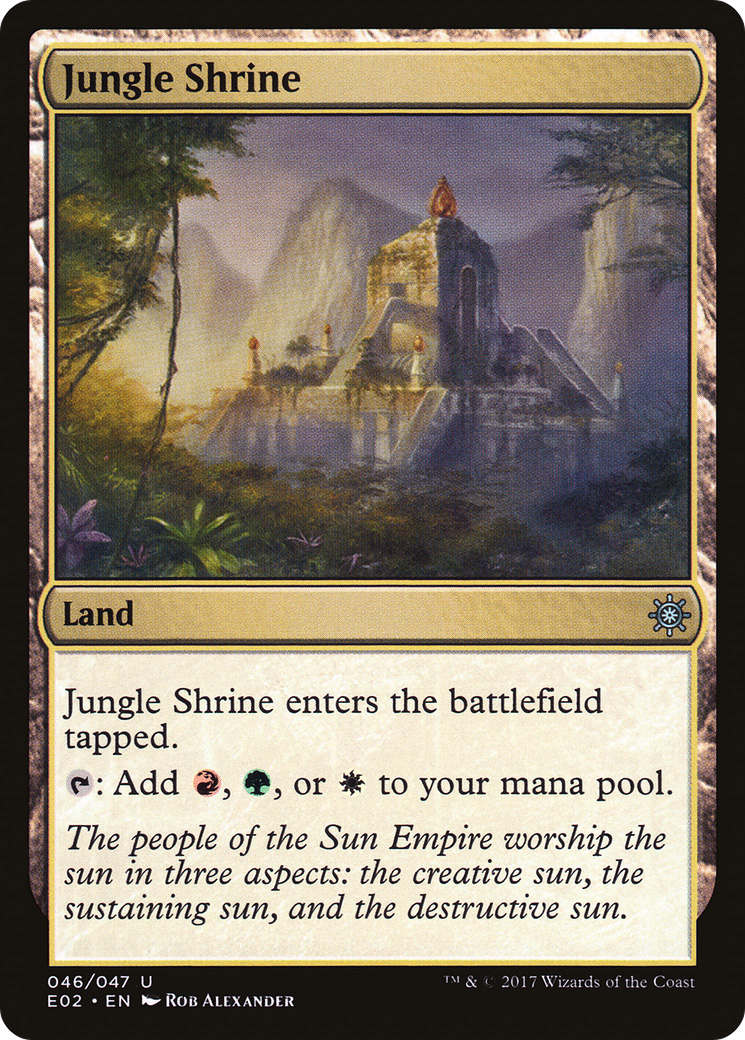 Jungle Shrine [Explorers of Ixalan] MTG Single Magic: The Gathering