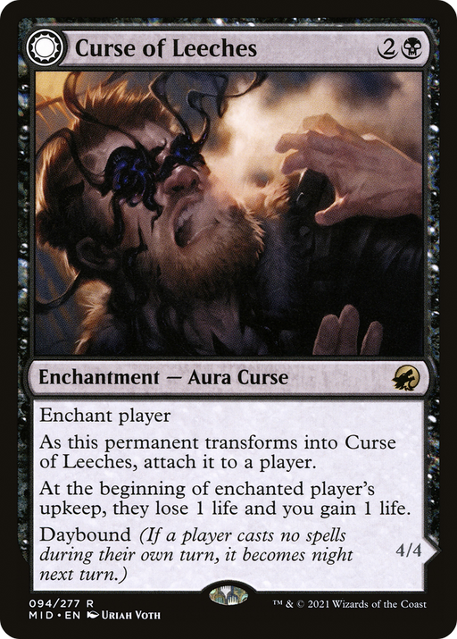 Curse of Leeches (MID-094) [Innistrad: Midnight Hunt] MTG Single Wizards of the Coast