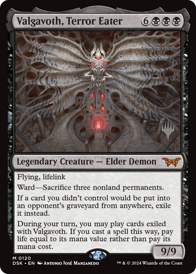 Valgavoth, Terror Eater (PPDSK-120) [Duskmourn: House of Horror Promos] Foil MTG Single Wizards of the Coast
