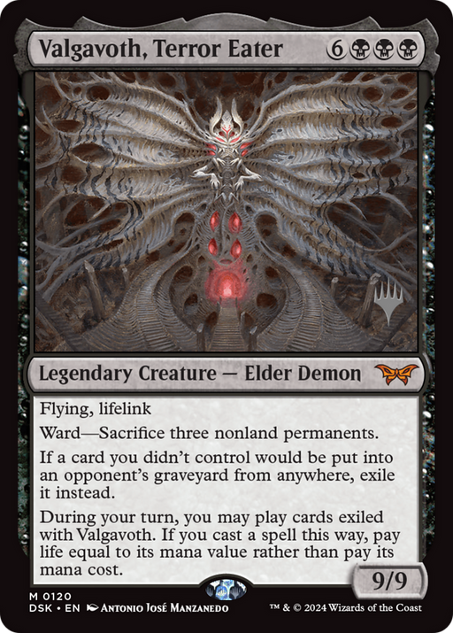 Valgavoth, Terror Eater (PPDSK-120) [Duskmourn: House of Horror Promos] Foil MTG Single Wizards of the Coast