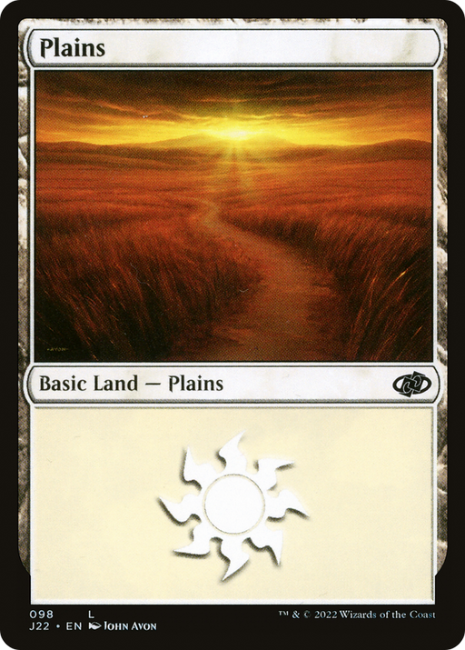 Plains (J22-098) [Jumpstart 2022] MTG Single Wizards of the Coast