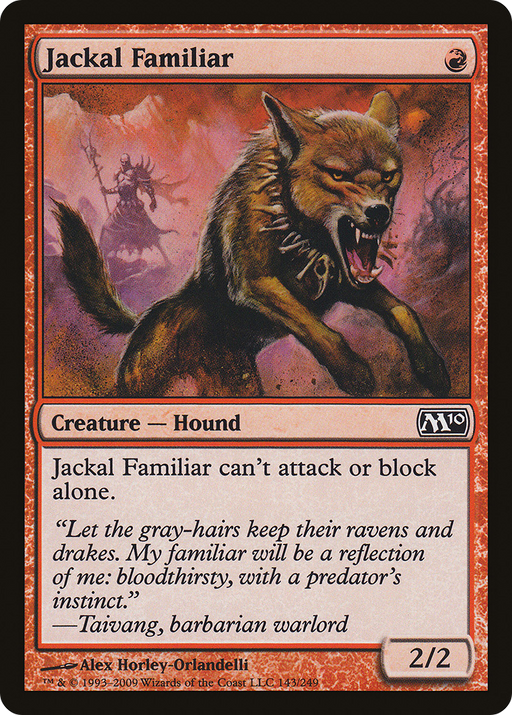 Jackal Familiar (M10-143) [Magic 2010] MTG Single Wizards of the Coast