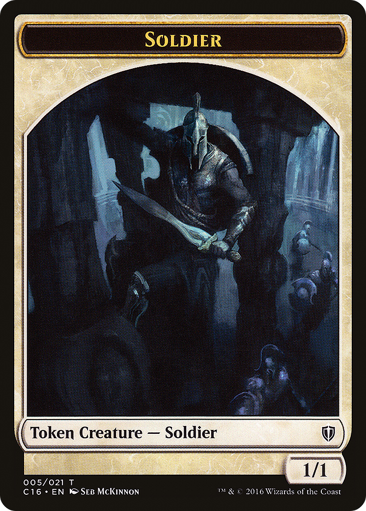 Soldier // Squid Double-Sided Token [Commander 2016 Tokens] MTG Single Magic: The Gathering   