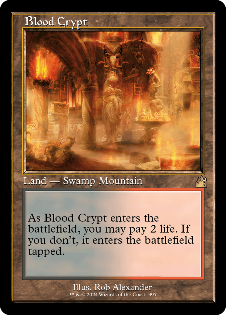 Blood Crypt (RVR-397) [Ravnica Remastered] Foil MTG Single Wizards of the Coast