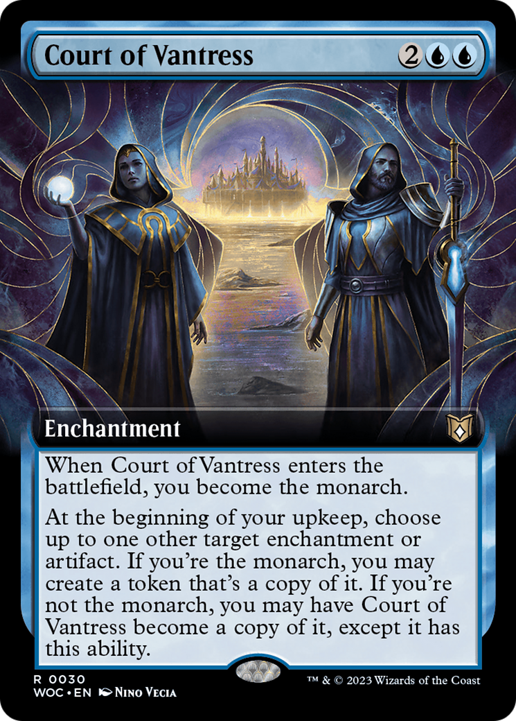 Court of Vantress (WOC-030) [Wilds of Eldraine Commander] (Extended Art) Foil MTG Single Wizards of the Coast