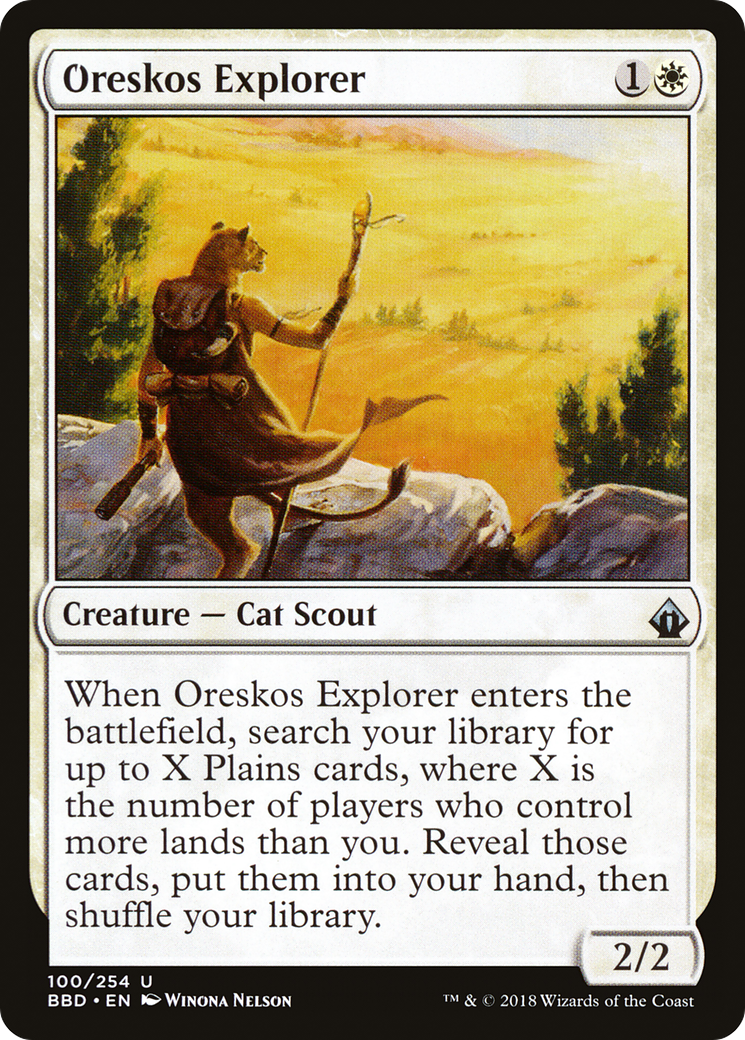 Oreskos Explorer (BBD-100) [Battlebond] MTG Single Wizards of the Coast