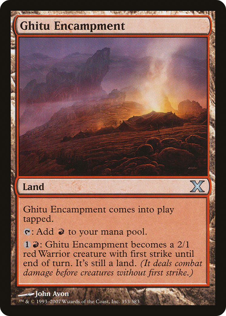 Ghitu Encampment (10E-353) [Tenth Edition] MTG Single Wizards of the Coast