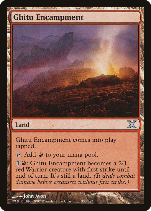 Ghitu Encampment (10E-353) [Tenth Edition] MTG Single Wizards of the Coast