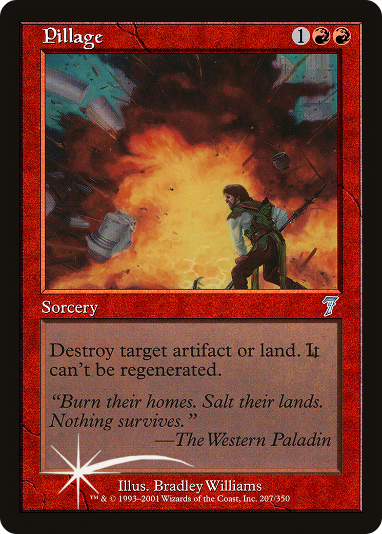 Pillage (7ED-207) [7th Edition] Foil MTG Single Wizards of the Coast