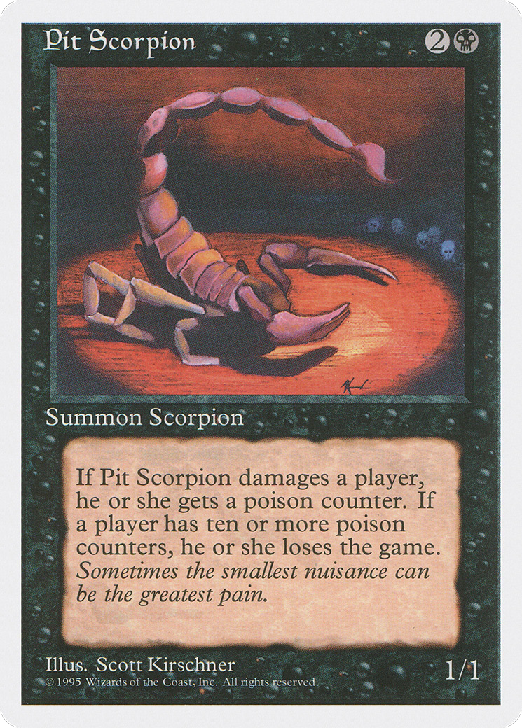 Pit Scorpion (4ED-153) [Fourth Edition] MTG Single Wizards of the Coast