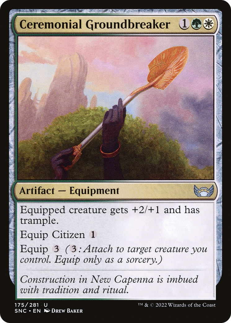Ceremonial Groundbreaker (SNC-175) [Streets of New Capenna] Foil MTG Single Wizards of the Coast