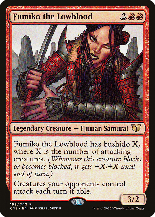 Fumiko the Lowblood (C15-155) [Commander 2015] MTG Single Wizards of the Coast