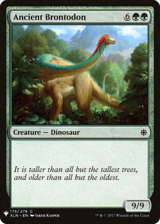 Ancient Brontodon (LIST-XLN-175) [Mystery Booster] The List MTG Single Wizards of the Coast