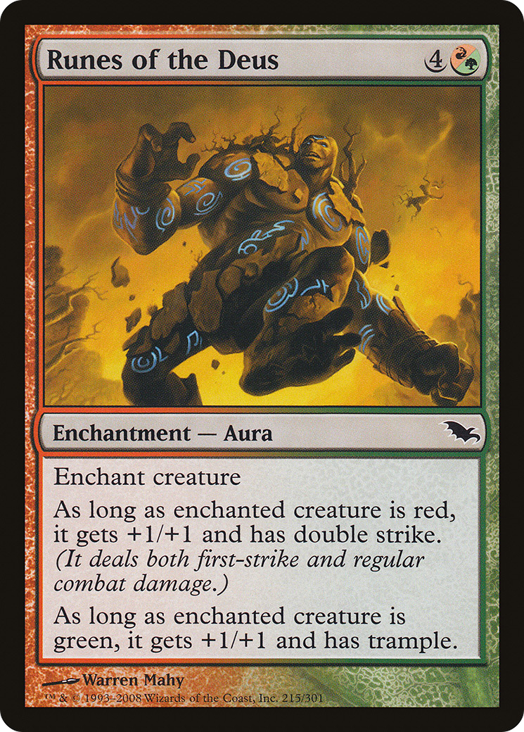 Runes of the Deus (SHM-215) [Shadowmoor] Foil MTG Single Wizards of the Coast