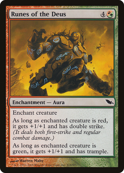 Runes of the Deus (SHM-215) [Shadowmoor] Foil MTG Single Wizards of the Coast