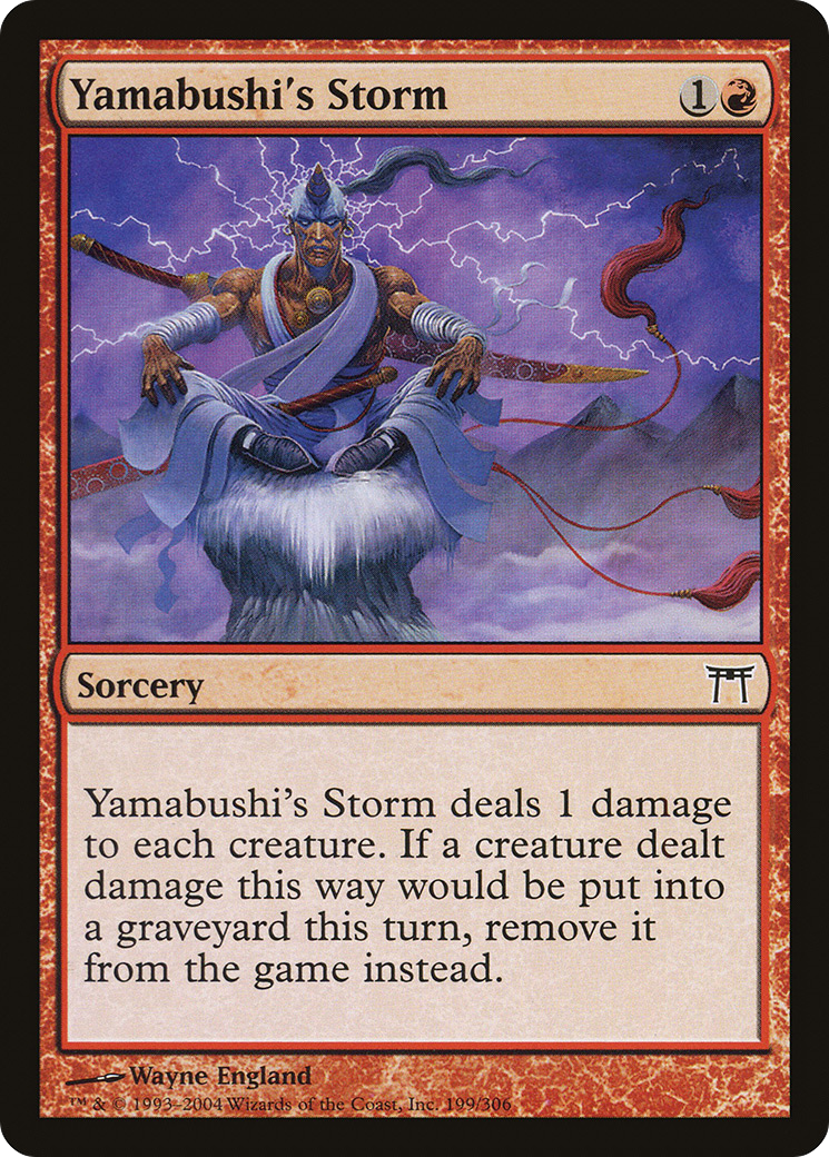 Yamabushi's Storm (CHK-199) [Champions of Kamigawa] Foil MTG Single Wizards of the Coast