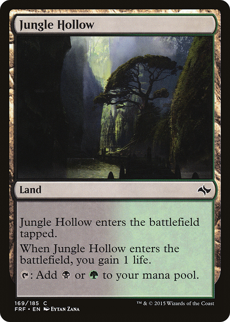 Jungle Hollow (FRF-169) [Fate Reforged] Foil MTG Single Wizards of the Coast
