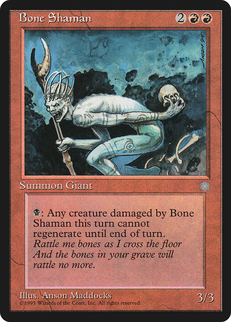Bone Shaman (ICE-) [Ice Age] MTG Single Wizards of the Coast