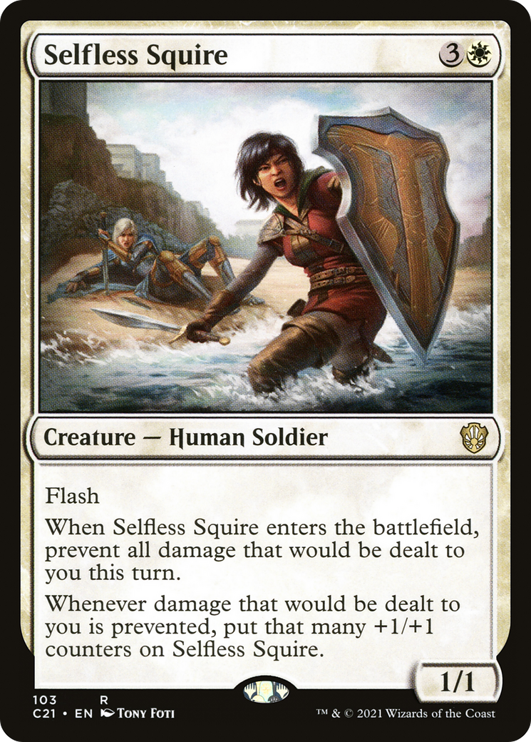Selfless Squire (C21-103) [Commander 2021] MTG Single Wizards of the Coast