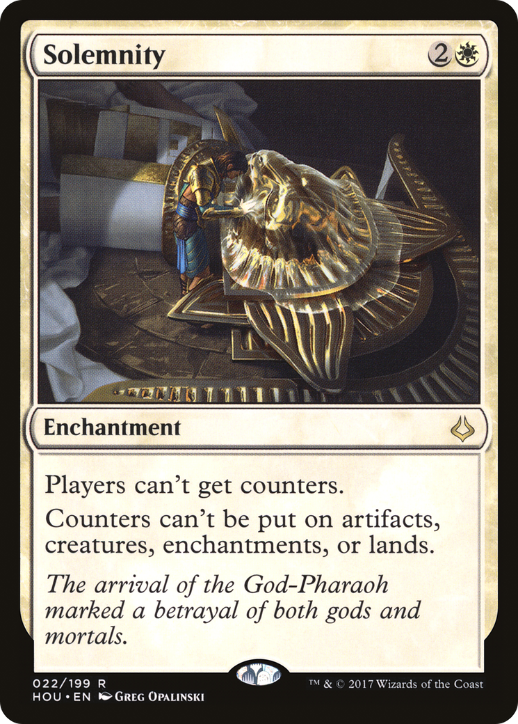Solemnity (HOU-022) [Hour of Devastation] Foil MTG Single Wizards of the Coast
