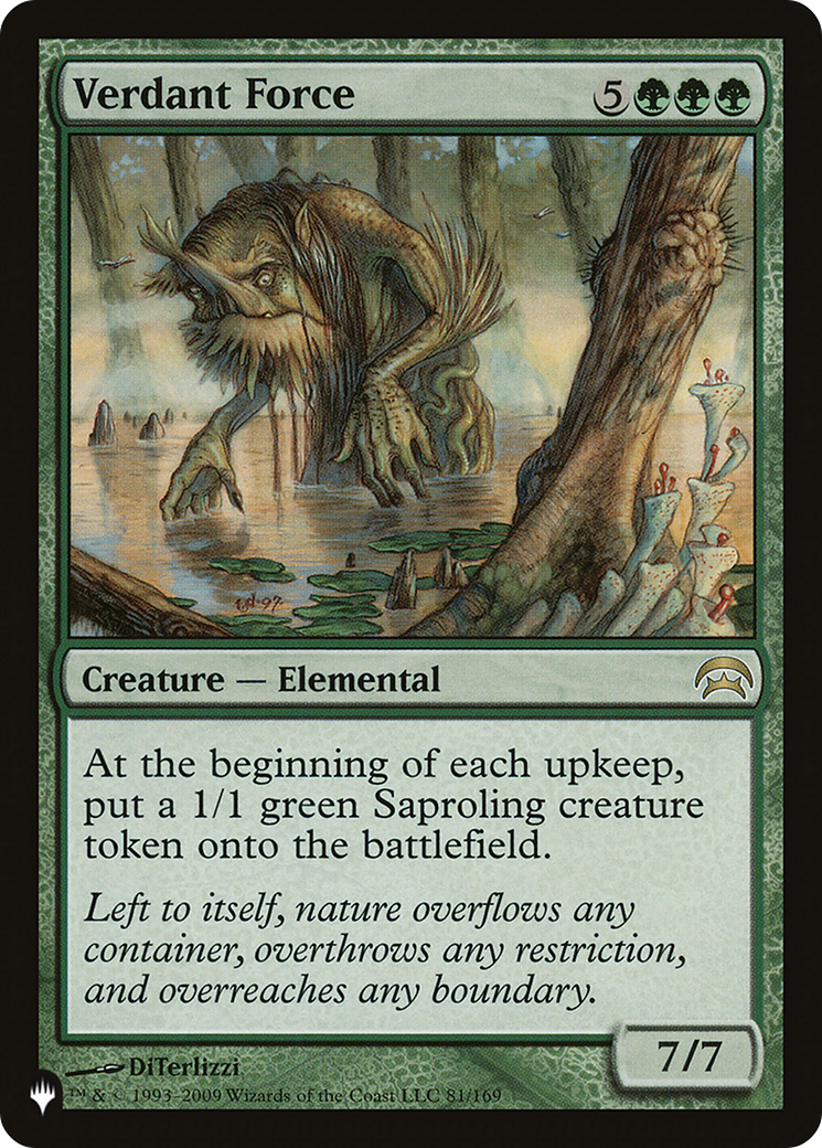 Verdant Force (LIST-HOP-81) [Mystery Booster] The List MTG Single Wizards of the Coast