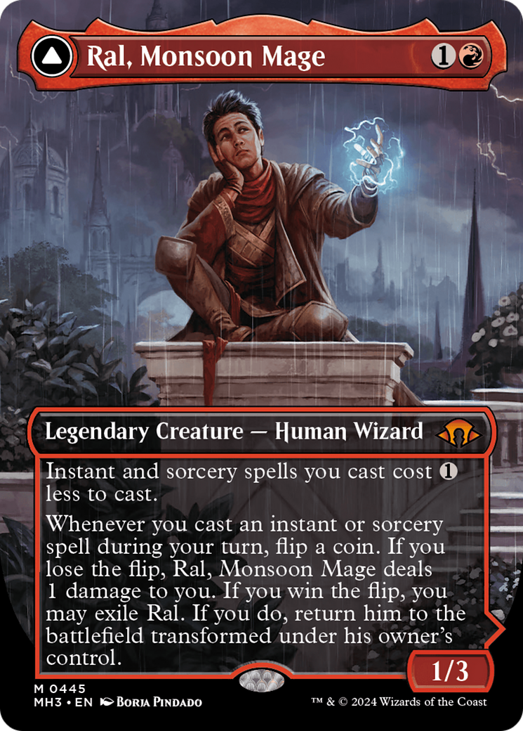 Ral, Monsoon Mage (MH3-445) [Modern Horizons 3] (Borderless) MTG Single Modern Horizons 3