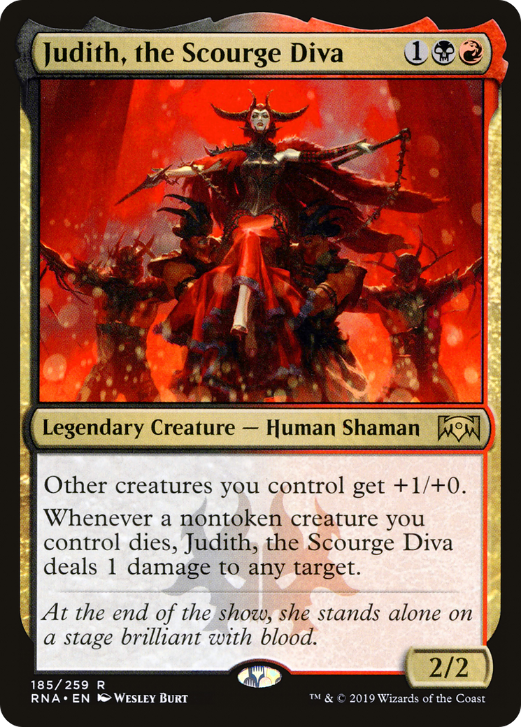 Judith, the Scourge Diva (RNA-185) [Ravnica Allegiance] Foil MTG Single Wizards of the Coast