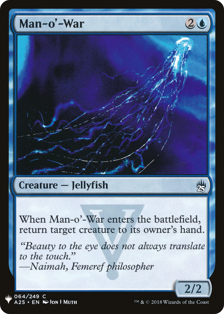 Man-o'-War (LIST-A25-64) [Mystery Booster] The List MTG Single Wizards of the Coast