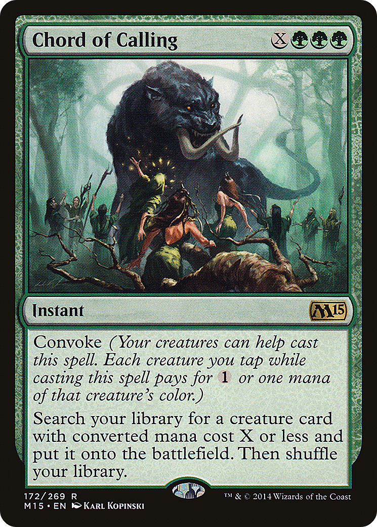 Chord of Calling (M15-172) [Magic 2015] Foil MTG Single Wizards of the Coast