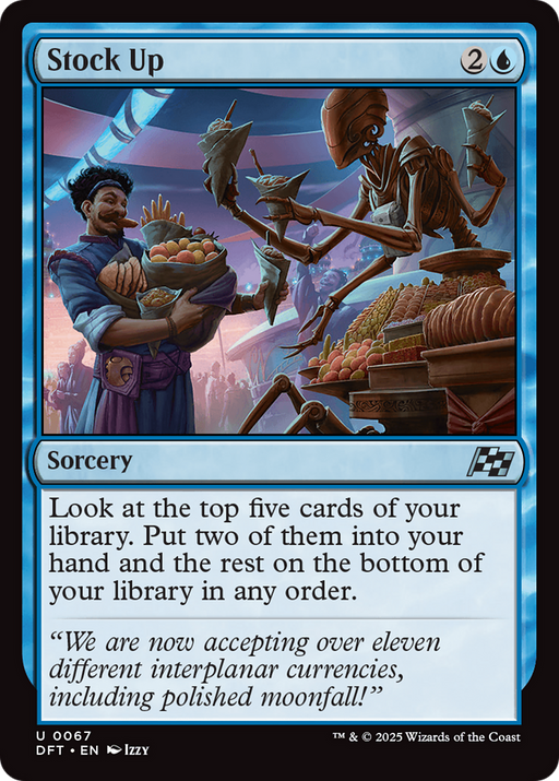 Stock Up (DFT-067) [Aetherdrift] Foil MTG Single Wizards of the Coast