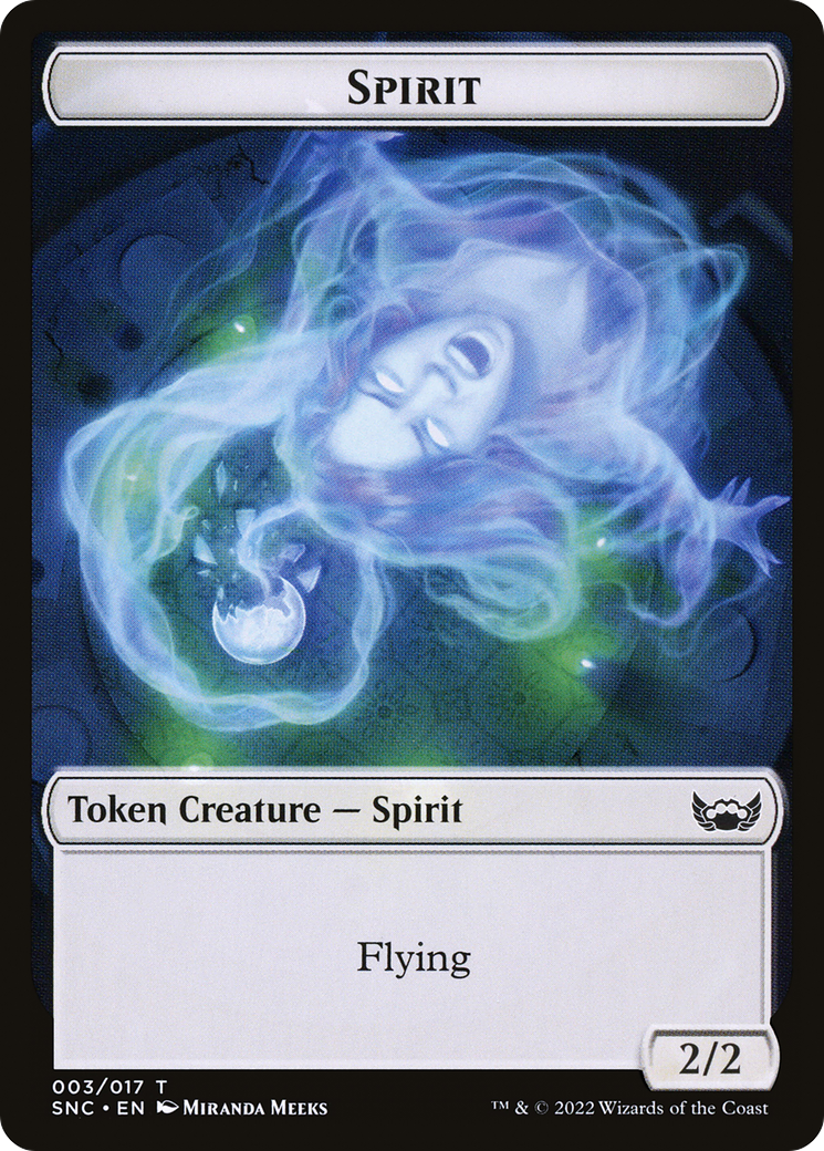 Spirit (TSNC-003) [Tokens] Streets of New Capenna Tokens Foil MTG Single Wizards of the Coast