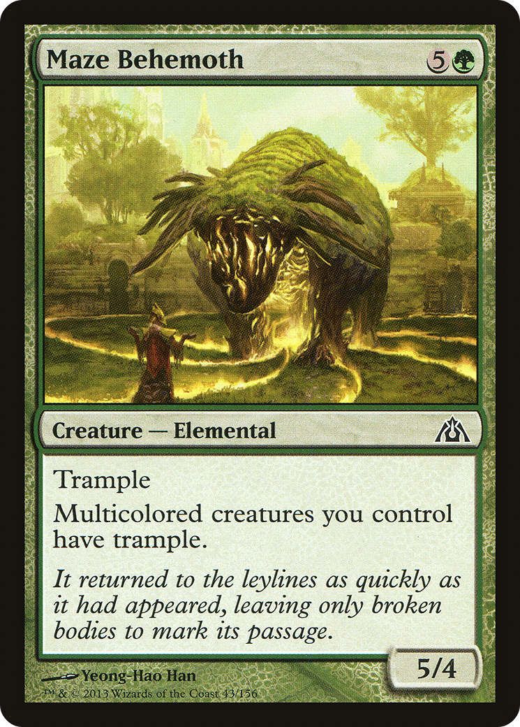 Maze Behemoth [Dragon's Maze] MTG Single Magic: The Gathering