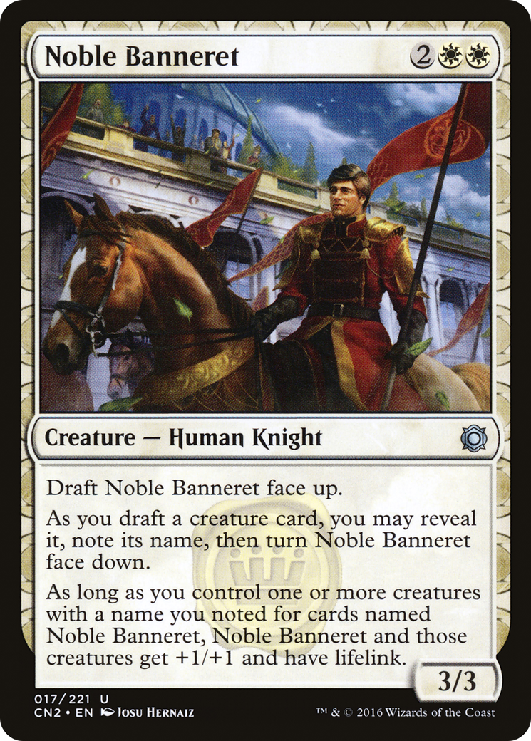 Noble Banneret [Conspiracy: Take the Crown] MTG Single Magic: The Gathering