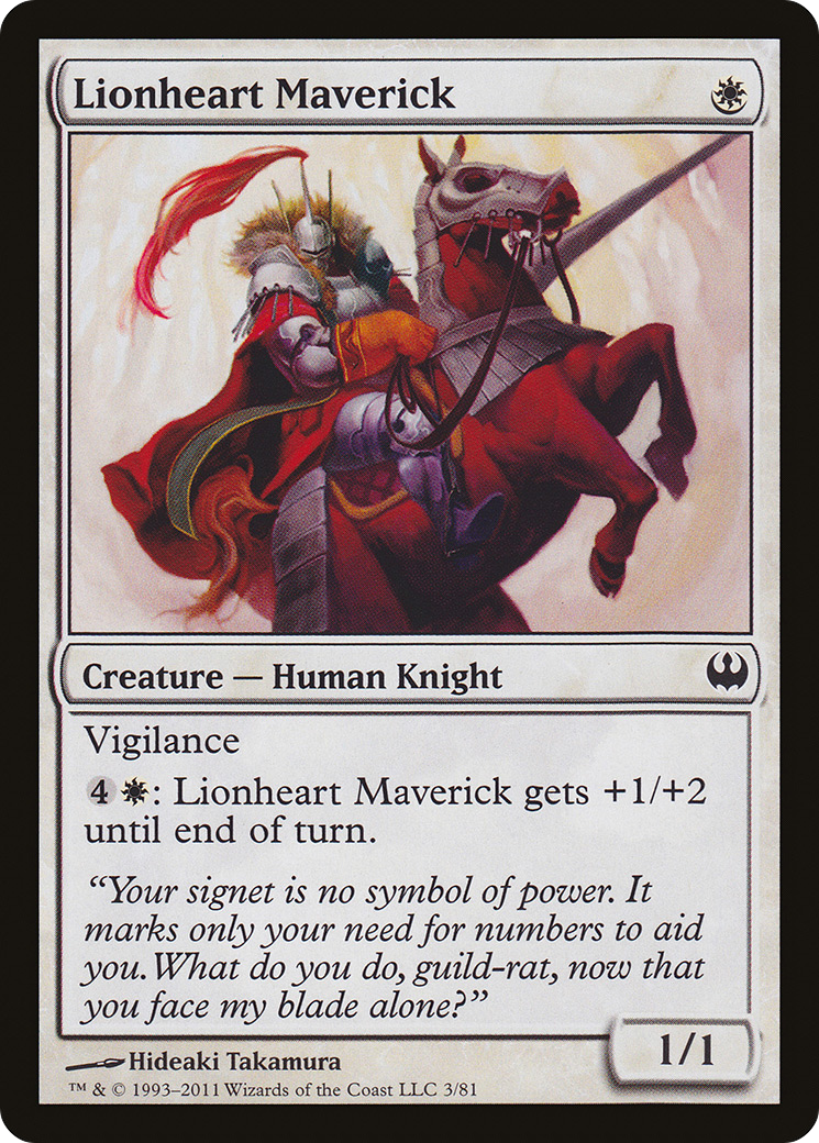 Lionheart Maverick (DDG-003) [Misc] Duel Decks: Knights vs. Dragons MTG Single Wizards of the Coast